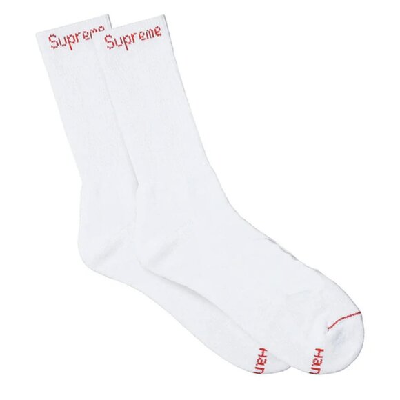 Supreme Other - Supreme x Hanes Crew Socks White